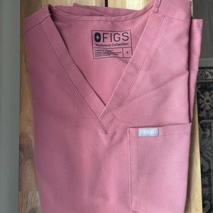 Figs Mauve Catarina One-Pocket Scrub Top in S